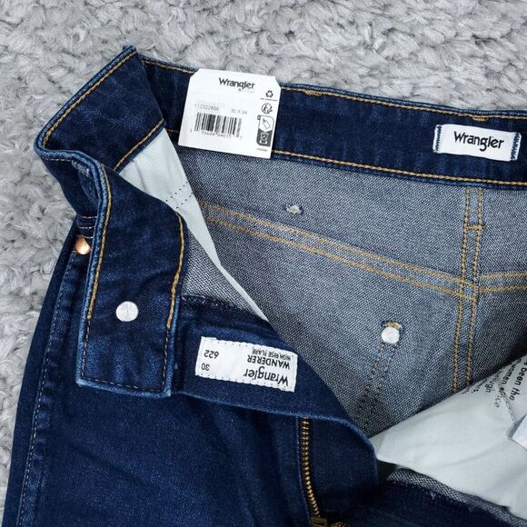 Wrangler Wanderer 622 High Rise Flare Dark Wash Blue Cowgirl Western Size 30x34 - Picture 5 of 11